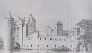 Castle De Haar, around 1646. Drawing by Roghman